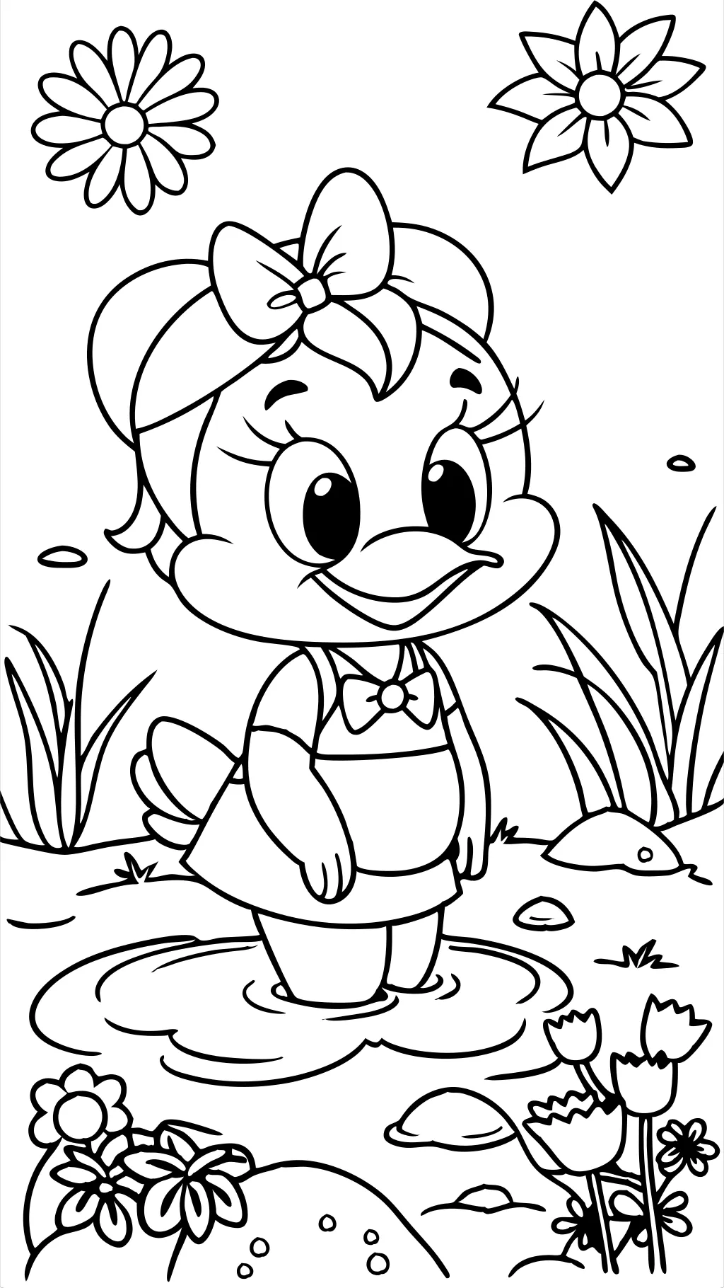 Páginas para colorear de Daisy the Duck